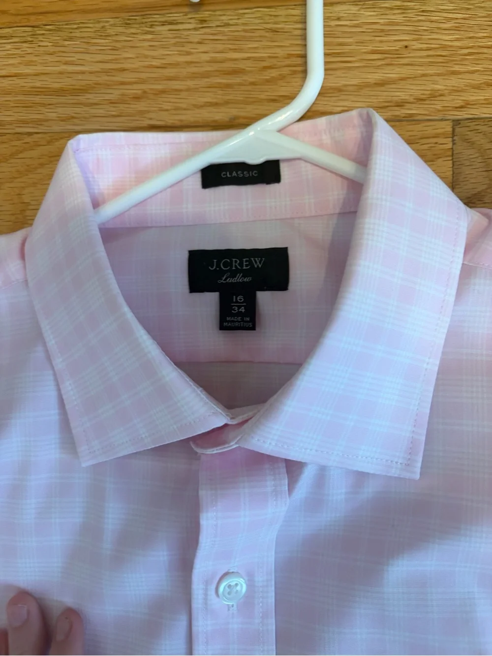 Men's J Crew Pink Dress Button Down Shirt